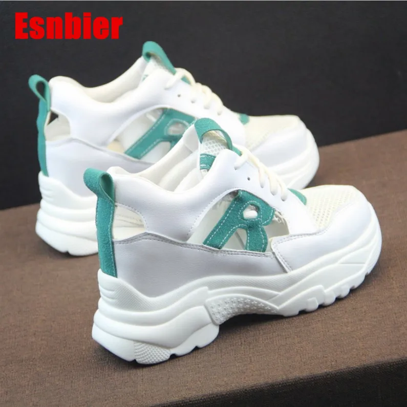 

2019 Women Platform sneakers Shoes Fashion High Heels Shoes Woman Wedges Women Shoes Heigh Increasing Casual Shoes