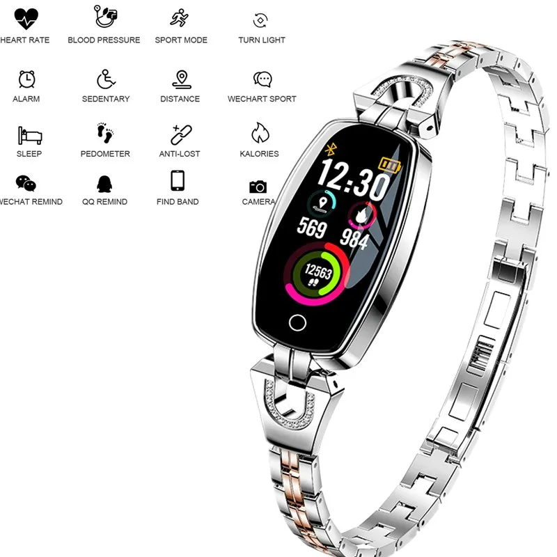Luxury H8 Smart Watches For Women Bracelet Watch Ladies Waterproof