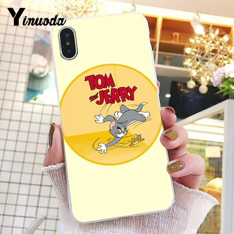 Yinuoda Том и Джерри шаблон мягкий чехол для телефона из ТПУ для iPhone 8 7 6 6S Plus X XS MAX 5 5S SE XR 10 Крышка - Цвет: A15