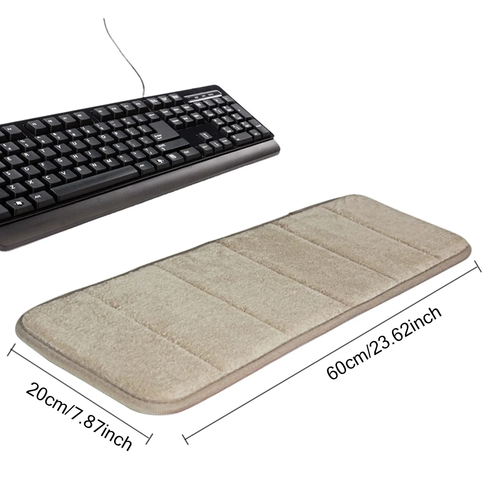 Wrist Pad Anti-slip Ultra Memory Cotton Keyboard Pad Soft Sweat-absorbent Computer Wrist Elbow Mat For Office Table Desktop