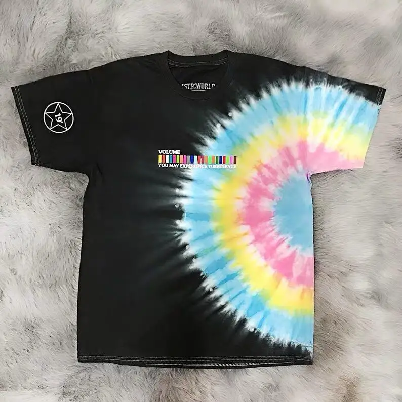 ASTROWORLD футболка принтом Трэвиса Скотта смайлик вареный с логотипом туман Vetements