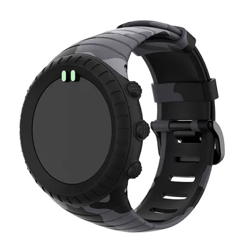 

Camouflage high quality silicone watch strap For Suunto Core replace watch band wristband watch belt watch accessories