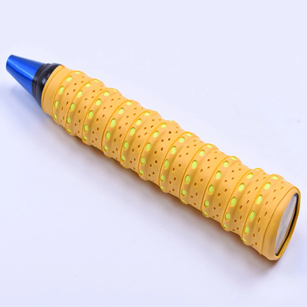 Ручка ракетки для бадминтона Overgrip лента пот лента противоскользящая обмотка для ракетки летучая мышь теннисная ручка для удочки ремень ленты спорт, бадминтон части - Цвет: Цвет: желтый