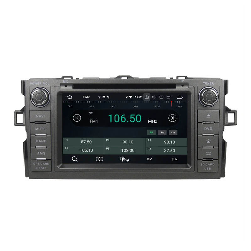Top for toyota Auris Octa core PX5 Android 8.0 car dvd gps player with 4G RAM 32G ROM wifi 4g usb auto Multimedia 2