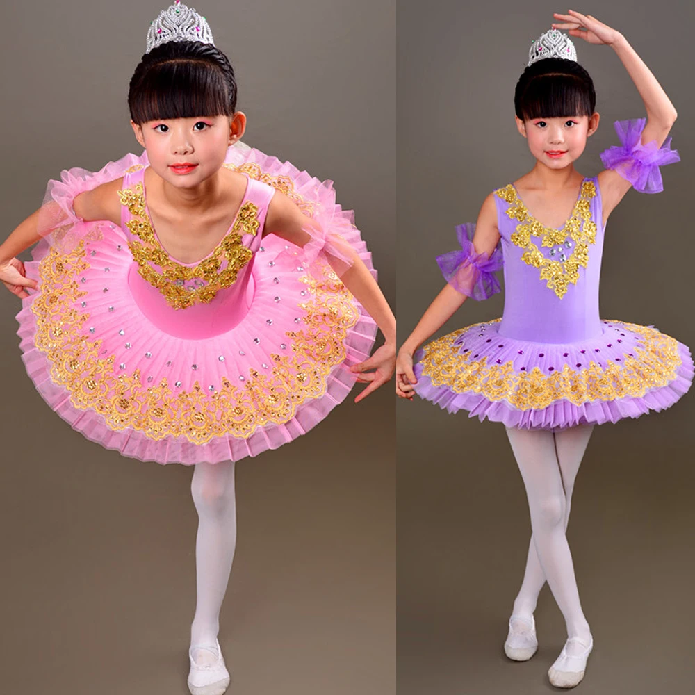 Розовые балетные пачки для девочек, гимнастическое танцевальное платье для взрослых, костюм лебедя озера, балетные трико для женщин