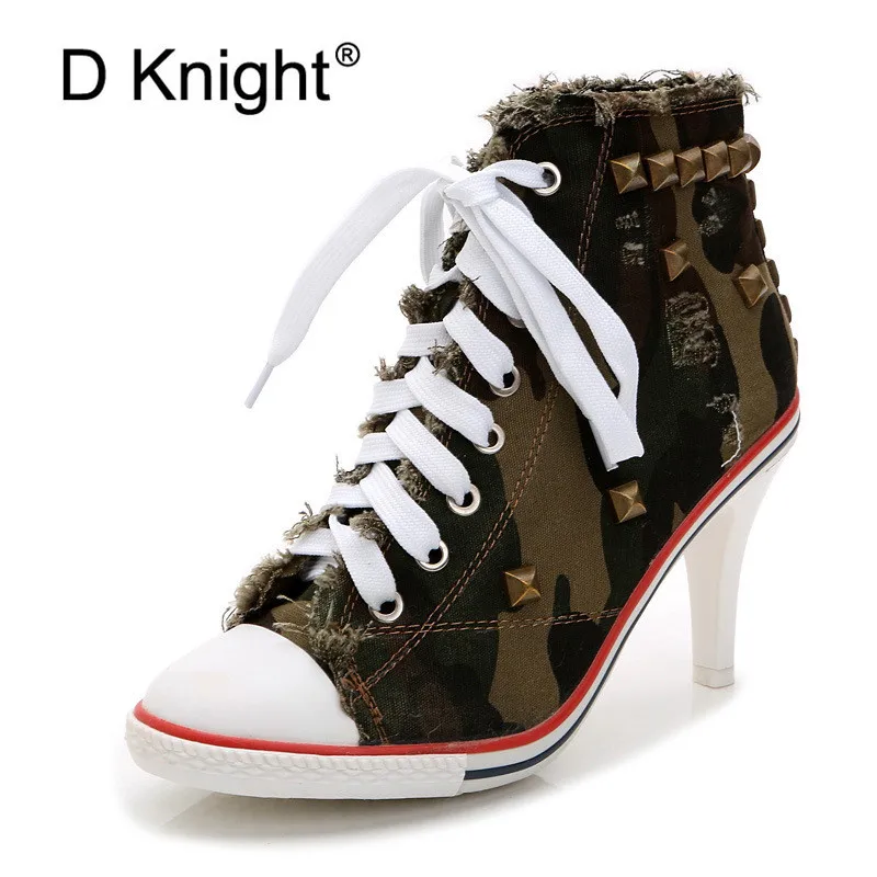 2018 Winter Women Ankle Boots New Autumn Rivet High Heel Shoes Woman Sexy Pointed Toe High Heels Big Size 40 Lace Up Boots Girls (21)
