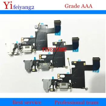 

50pcs High Quality Charger Charging Port Dock USB Connector Flex Cable Headphone Audio Jack Ribbon For iPhone 6 4.7"