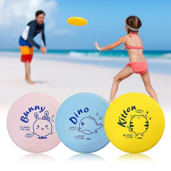 

New 9.4 Inch 105g Plastic Lightweight Cartoon Flying Discs Outdoor Beach Play Toy Sport Disc for Kids Flying toy For adult kids