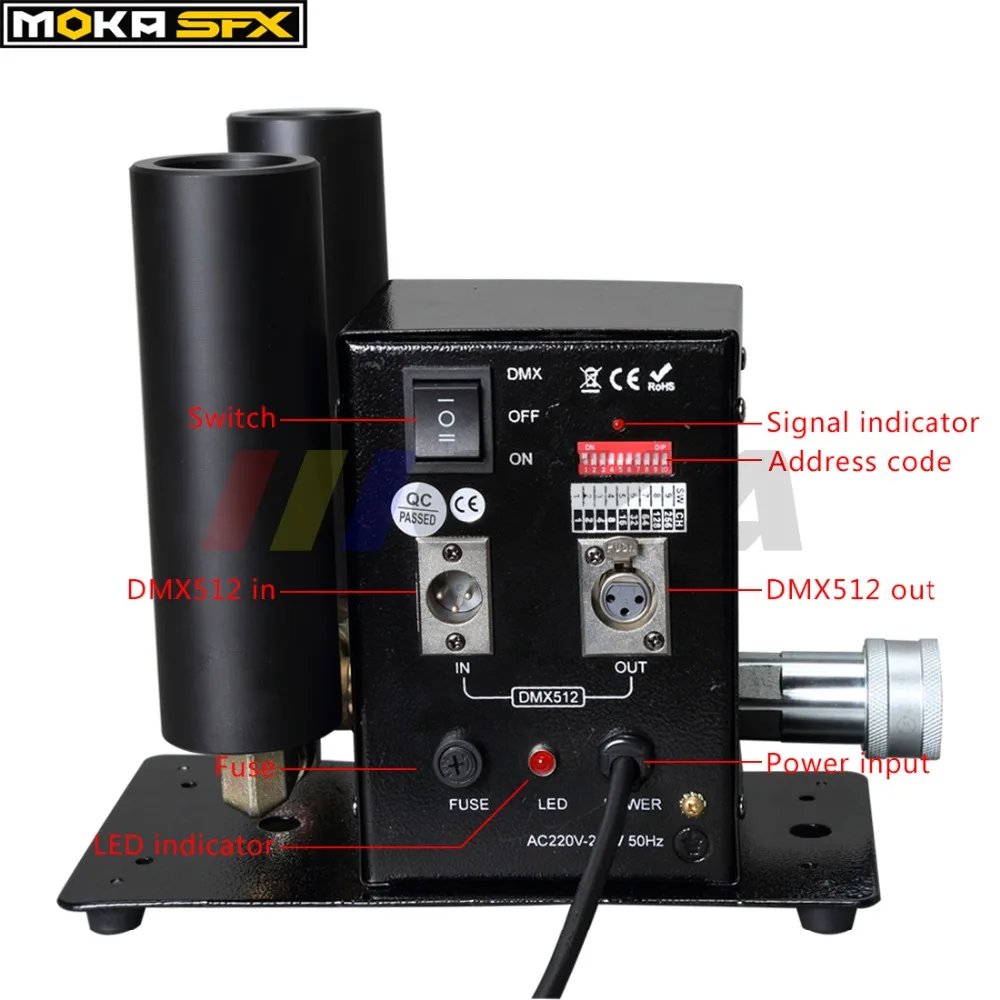 2 шт/комплект двойной трубы CO2 ткацкий станок dmx специальный эффект крио co2 blaster струи туман co2 машина спрей 10 м со шлангом