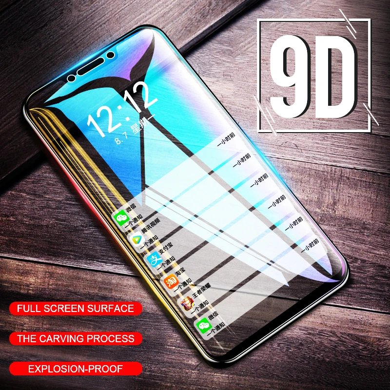 9D-Tempered-Glass-For-Huawei-Mate-10-Lite-Y9-2019-Y5-2018-Full-Cover-Screen-Protector