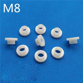 

25pcs M8 nylon step washers gaskets double-layer gasket washer 8mm inside diameter transistor insulation cover sleeve black
