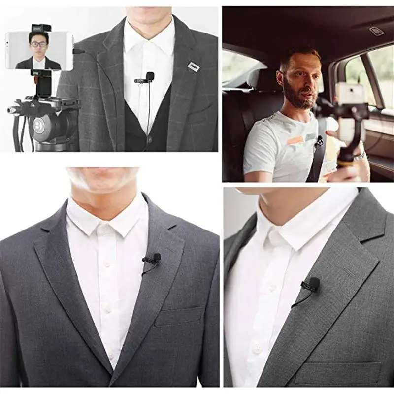 FELYBY BY-DM2 Lavalier Clip-on Microphone with