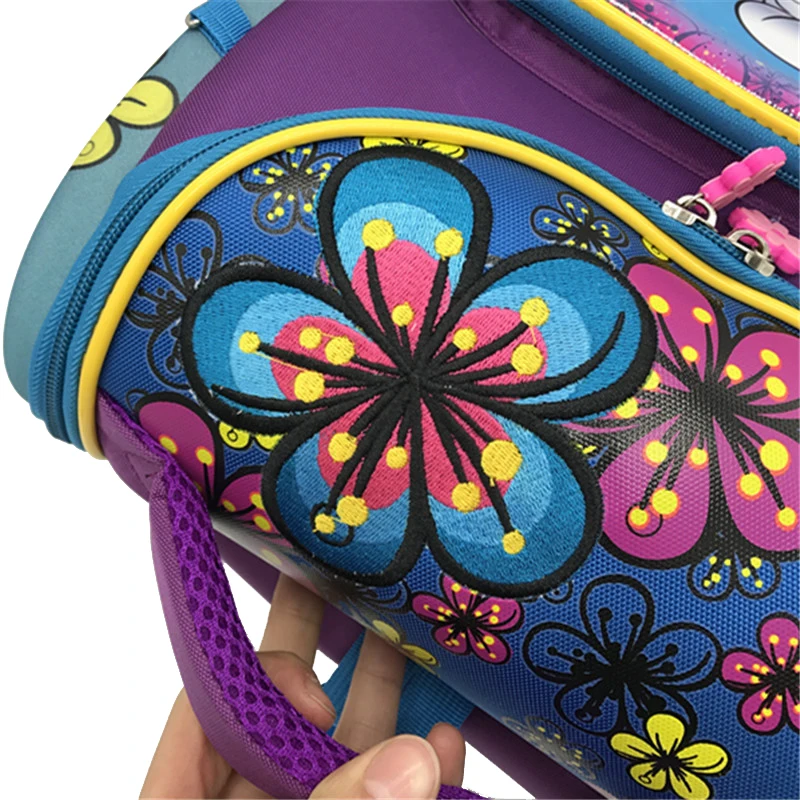 Брендовая школьная сумка GOLOVE для девочек, рюкзак с принтом собаки из мультфильма, детский ортопедический Школьный рюкзак, водонепроницаемый нейлоновый школьный рюкзак с изображением животного