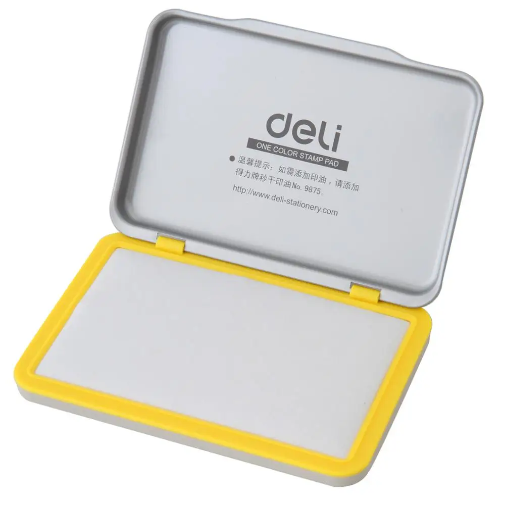1pcs Deli 9894 quick drying printing pad pad blank metal office