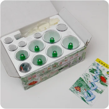 

12 Cupping Massage Vacuum Cups tank Thicker with 6 Magnetic heads Aspirating Cupping Cans Acupuncture Massage Suction Cup