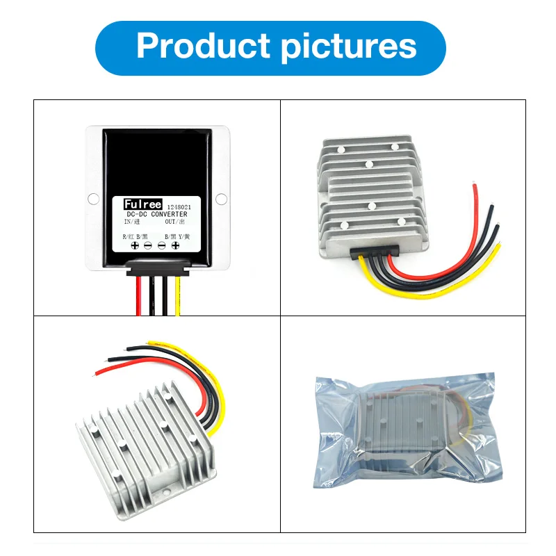 Питание конвертер DC/DC повышающий 12V24V до 60V 2A Водонепроницаемый Управление модуль автомобиля Инвертор Размеры 74*74*, маленького размера, круглой формы с диаметром 32 мм