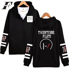 LUCKYFRIDAYF Twenty One Pilots Hooded Hoodies Men Zipper Rock Band Hip Hop Mens Hoodies And Sweatshirts Fashion Funny Clothes