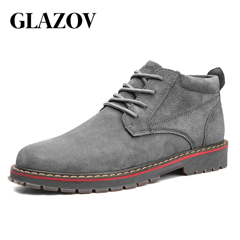 Glazov Lace Black Pelle Caviglia Uomini Scarpe Scamosciata Dell'annata Della Stivali Moda Alta Up In Di gray Marca Inverno Uomo Degli Autunno Qualità Glazov Lace Black Pelle Caviglia Uomini Scarpe Scamosciata Dell'annata Della Stivali Moda Alta Up In Di gray Marca Inverno Uomo Degli Autunno Qualità