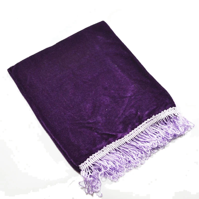 Keyboard Dust Cover Pleuche Tassel Storage Bag For 61 Key Piano Burgundy Purple (4)