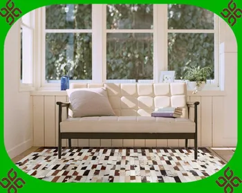 

2018 free shipping 100% natural genuine cowhide kilim rug