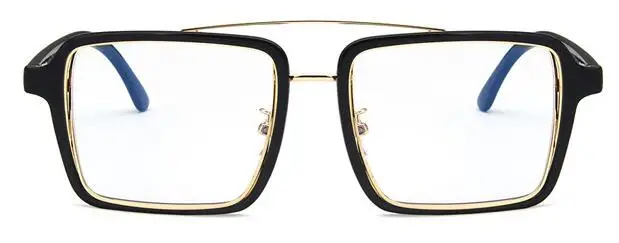 Роскошные брендовые прозрачные солнцезащитные очки для женщин, квадратные винтажные Ретро солнцезащитные очки, женские солнцезащитные очки, прозрачные для мужчин, модные Eeyglasses - Цвет линз: black clear