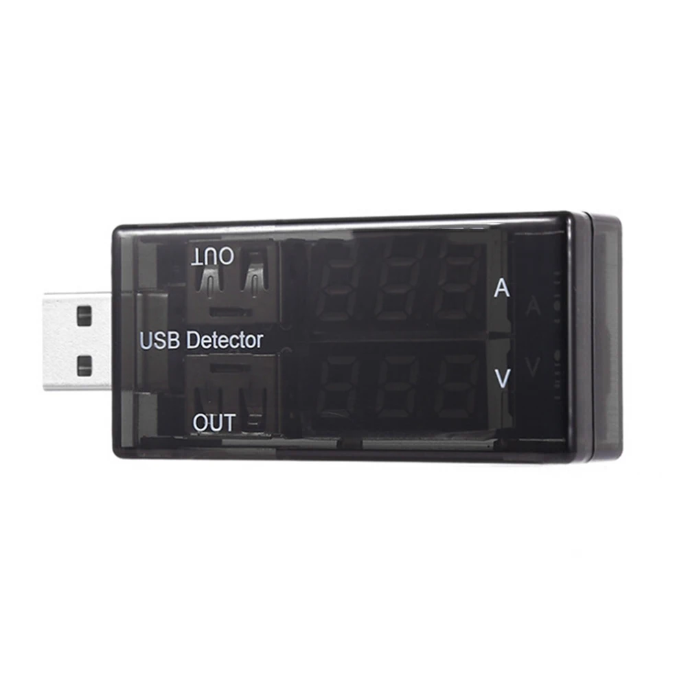 USB Charger Tester Double Row Shows USB Current Voltage Charging Detector Mobile Power Current And Voltmeter About 0.1 Ohms