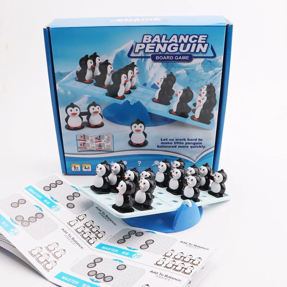 

Balance Penguin Intelligence Puzzle game Montessori Mathematics Education Party game for kids Logic Training for Children toys