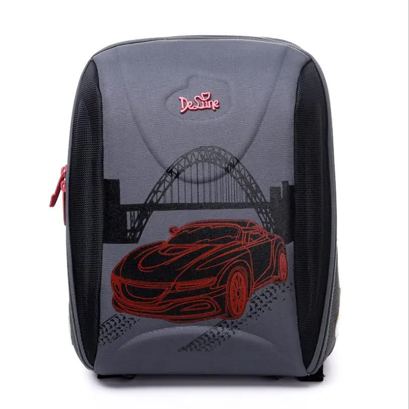 

Delune Brand New Style Children's 3D Orthopedic School Backpack Primary Grade 1-5 Girls Boys School Bags Mochila Infantil Bolsas