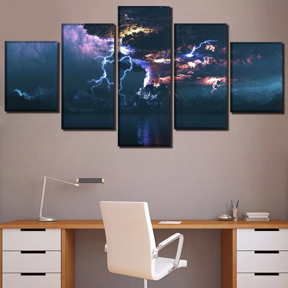 

Natural disasters Home Canvas Wall Art For Living Room Painting HD Print Wall Art Canvas Painting Landscape Modern Home Decor
