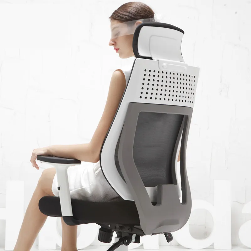 

Luxurious Health Computer Chair Home Office Boss Chair Comfortable Swivel Seat Student Learning Stool 7 Level Lifting Handrail