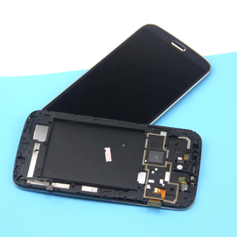 Супер AMOLED lcd для SAMSUNG Galaxy Mega 6 3 i9200 i9205 сенсорный экран дигитайзер Рамка сборка ЖК