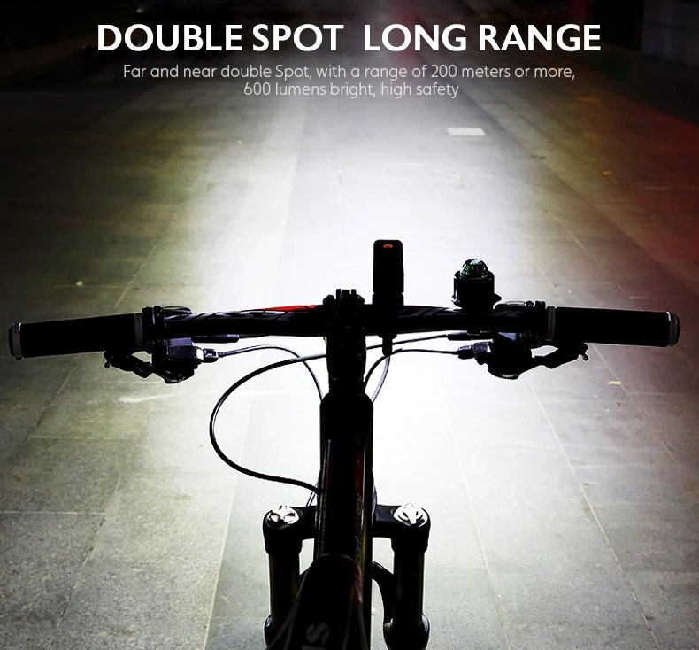 Flash Deal Gaciron Waterproof 600LM Bicycle Headlight with Wire Control USB Rechargeable MTB Bike Front light Flashlight Handlebar LED Lamp 3