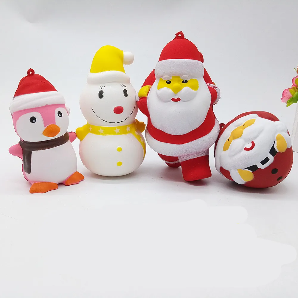 

New Slow Rising Squishy Toys simulation PU elk Santa Claus snowman unicorn skull Relieves Stress Anti-stress Christmas gift