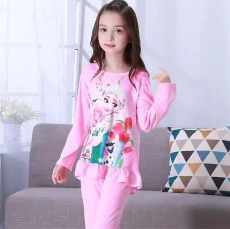 

2018 NEWEST Children Cartoon Sleepwear Girls Boys Pyjamas Kids Cotton Casual Long Sleeve Pajama Boy Animal Pajamas