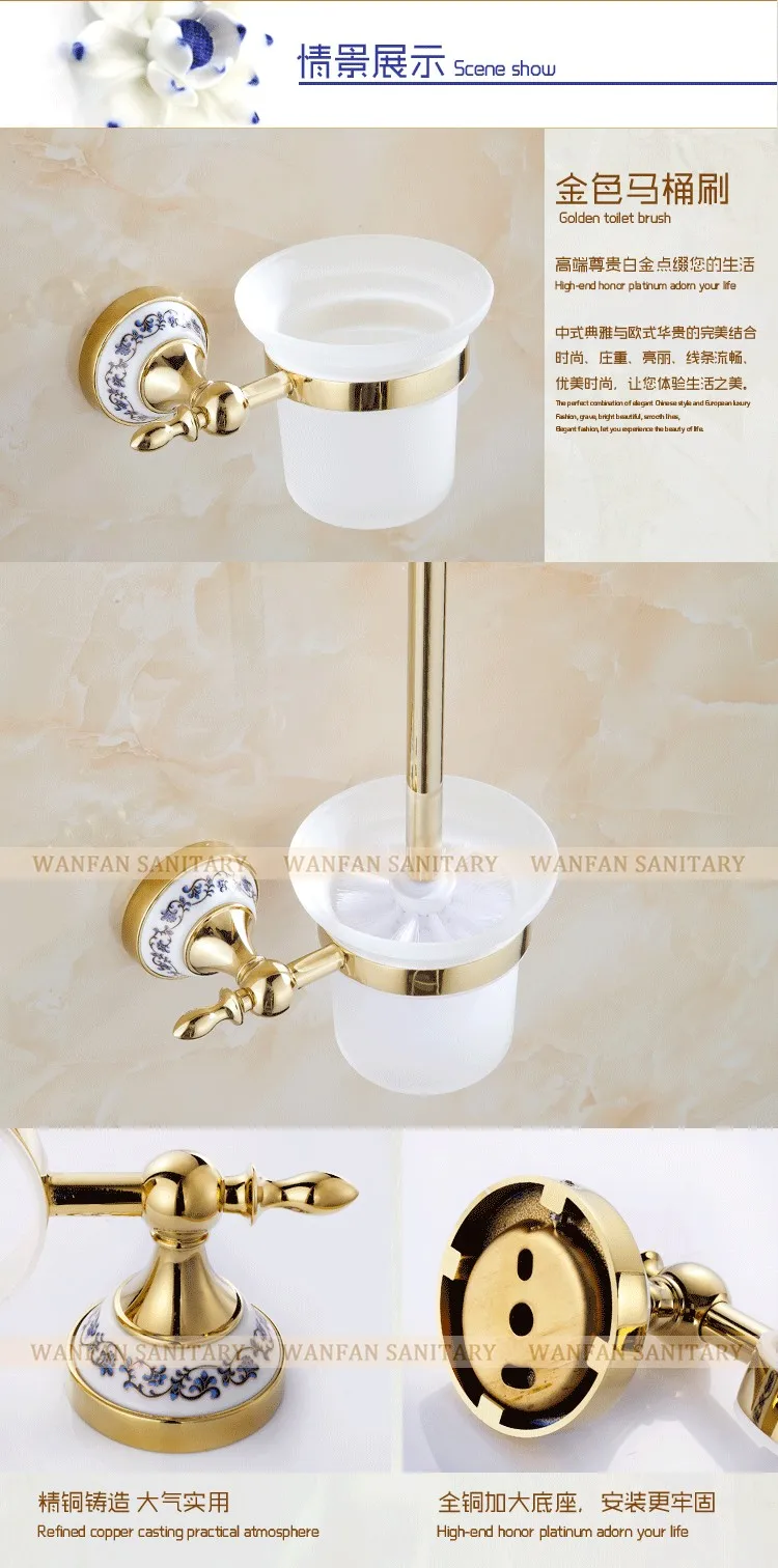 Держатели для туалетной щетки хромированный металлический материал держатель для унитаза набор керамических аксессуаров для ванной комнаты настенная щетка для ванной ST-6709