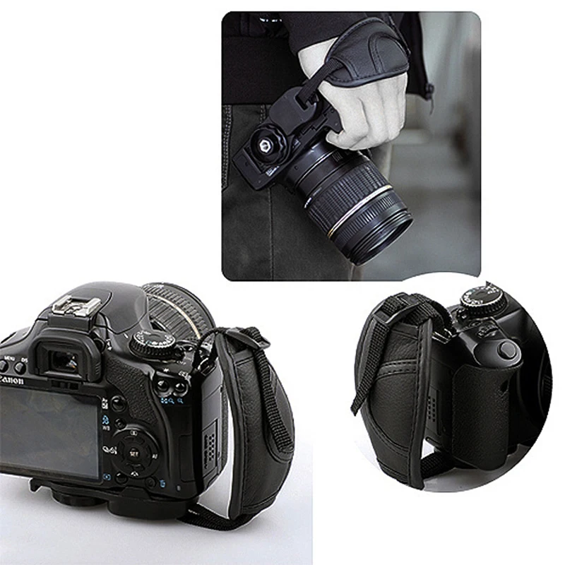 Andoer PU ремень для камеры ручной захват наручный ремень для Nikon Canon sony DSLR фотокамера аксессуары