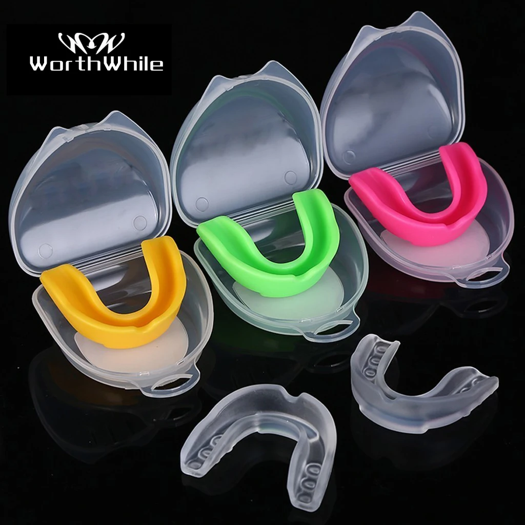 WorthWhile-EVA Sport Mouth Guard para crianças e adultos, protetor de dentes, protetor bucal, dentário, proteção para basquete, rugby, boxe, karatê