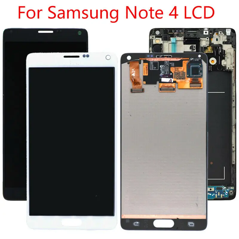 

Note 4 LCD Display for Samsung Galaxy Note 4 N910 LCD N910A N910V LCD Digitizer Touch Screen White or Black