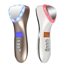 Косметический инструмент лицевой массажер вибрационное устройство для красоты легкий ролик для лица ионный инструмент для очищения кожи питательный спа-дом