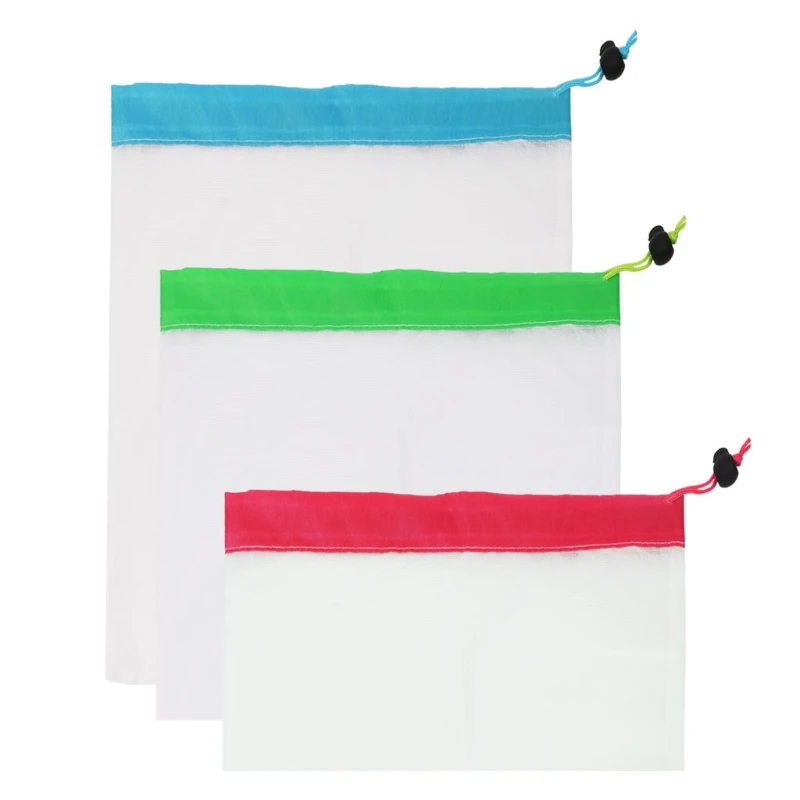 

Children Reusable Mesh Toys Storage Bag Kids Folding Fruit Away Net Tote Outdoor New Net holder