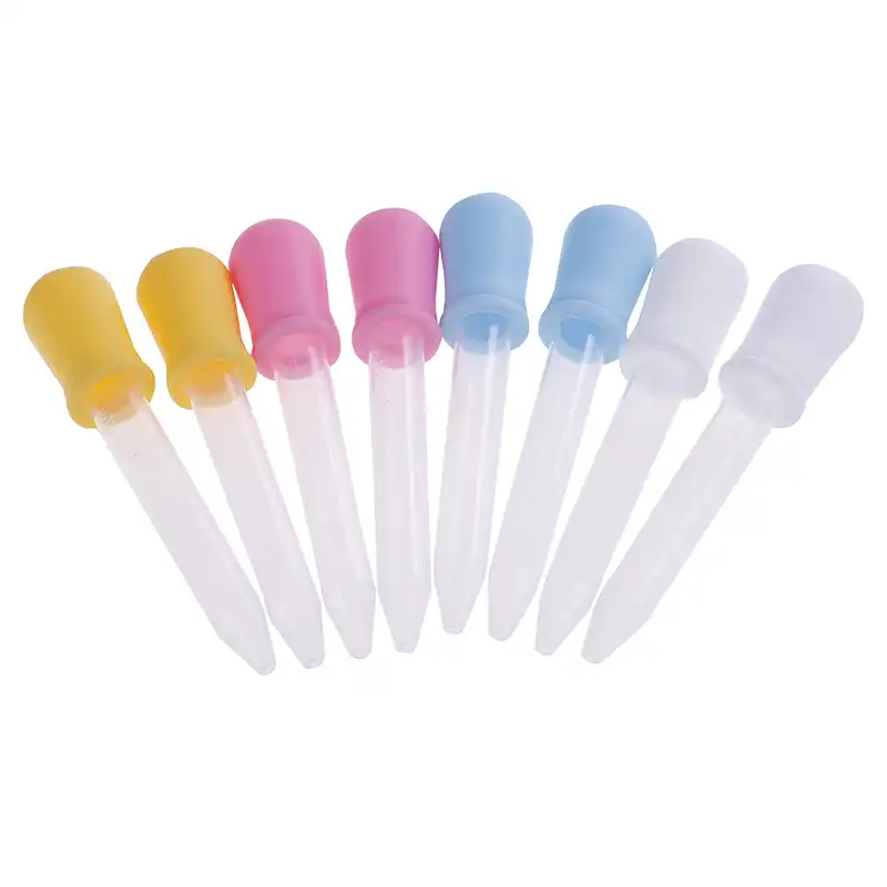 シリコーンプラスチック5ミリリットル明確な子供幼児道具赤ちゃん医学スポイトスプーンピペット液体食品ビュレット供給装置 機器 Aliexpress
