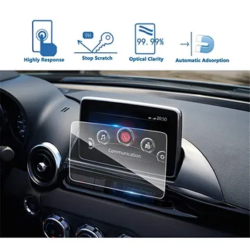 

7inch Car Navigation Screen Protector Clear Tempered Glass Anti Scratch for FIAT 124 Spider MZD Connect 2017-2018