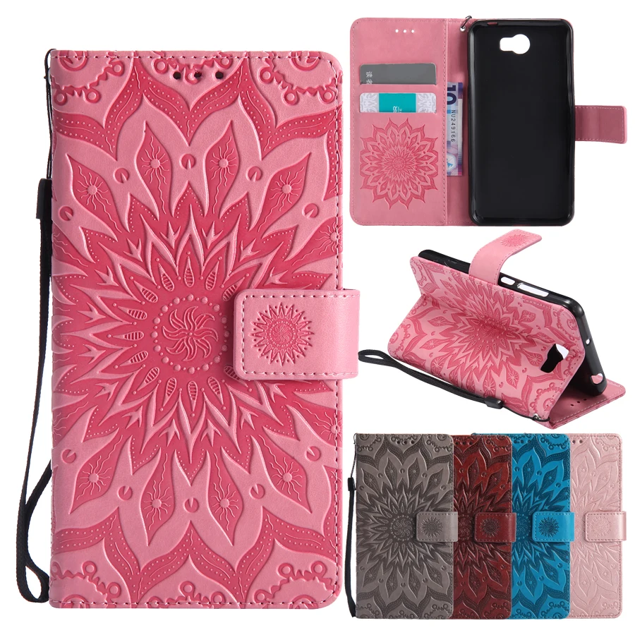 

Flip Leather Case sFor Fundas Huawei Y5 II Y5 2 Huawei Y6 II Compact case For coque honor 5A LYO-L21 Wallet Cover Phone Cases