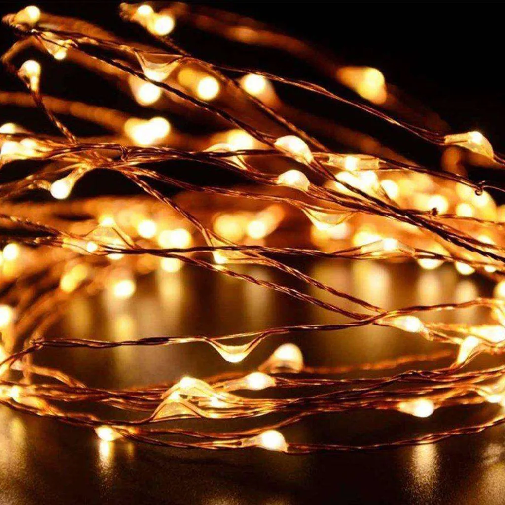 Светодиодный Сказочный светильник 3 фута с 20 светодиодная батарея работает струнные огни светодиодный Рождественские украшения для праздника на открытом воздухе#19/7