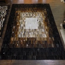 Модный художественный ковер Натуральная Воловья кожа офисный ковёр