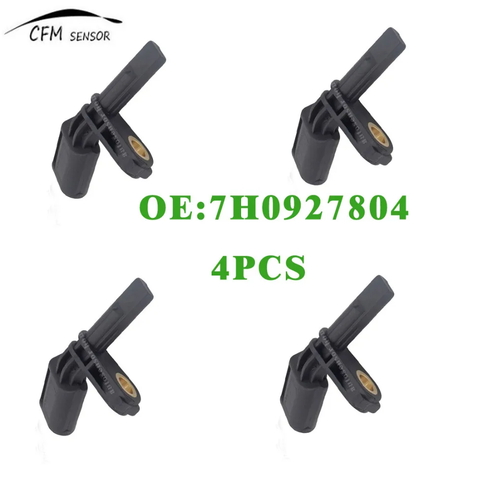 4pcs New 7h0927804 Abs Wheel Speed Sensor Fit For Audi A3 Q3 Tt Seat
