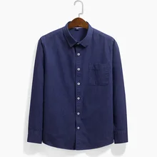 Новинка; Лидер продаж; фланелевая Мужская рубашка с длинными рукавами; Повседневная рубашка из хлопка; Модная тонкая Однотонная рубашка