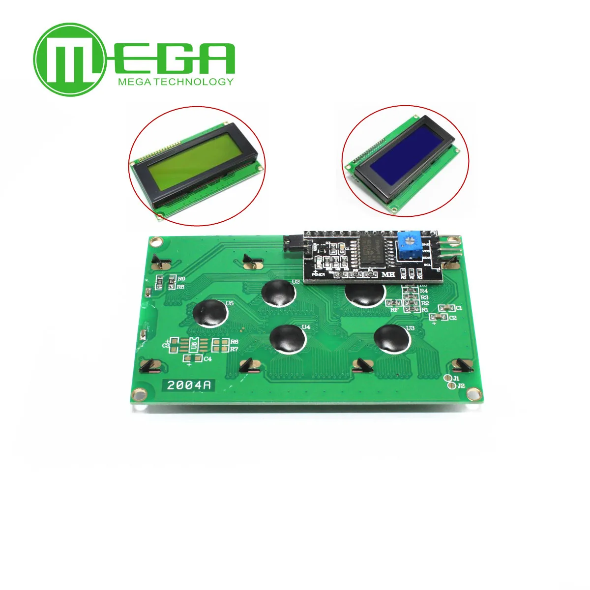 

New LCD2004+I2C 2004 20x4 2004A blue screen HD44780 for arduino Character LCD /w IIC/I2C Serial Interface Adapter Module