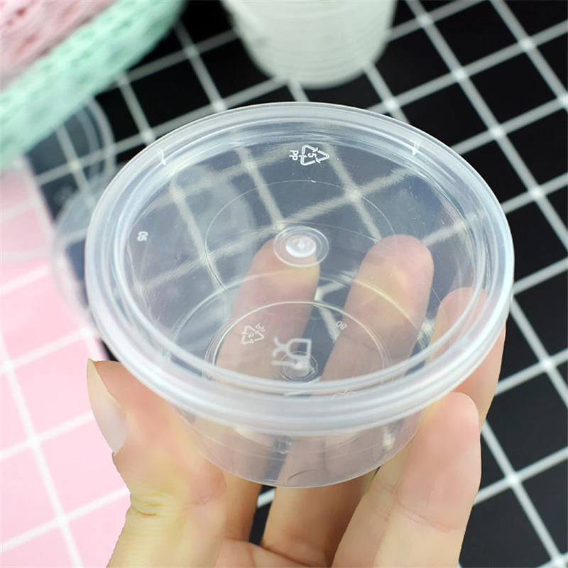 

5/10pcs 100ml Slime Box New Plastic Transparent Slime Containers Storage Organizer Box With Lids For Fluffy Clear Slime Mud