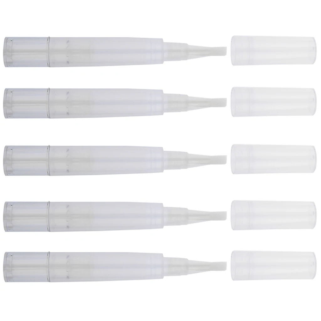 3 Colors 5 Pieces 5ml Travel Empty Twist Pen Makeup Travel DIY Bottle Cosmetic Container Tube Nail Tool